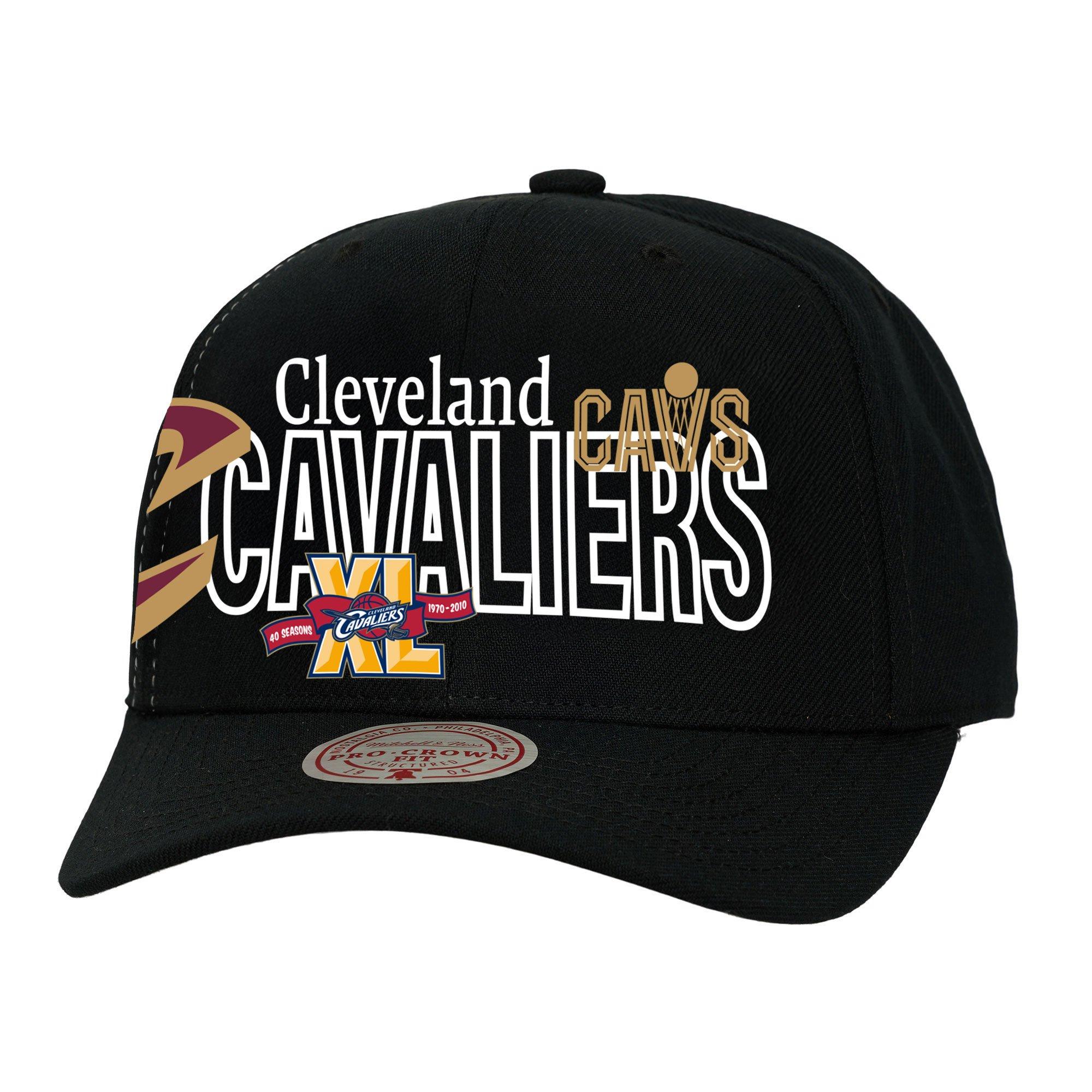 Mitchell & Ness Cleveland Cavaliers Mash Up Snapback Hat - Black - BLACK